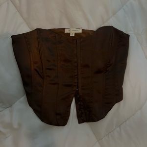 Brown Satin Corset